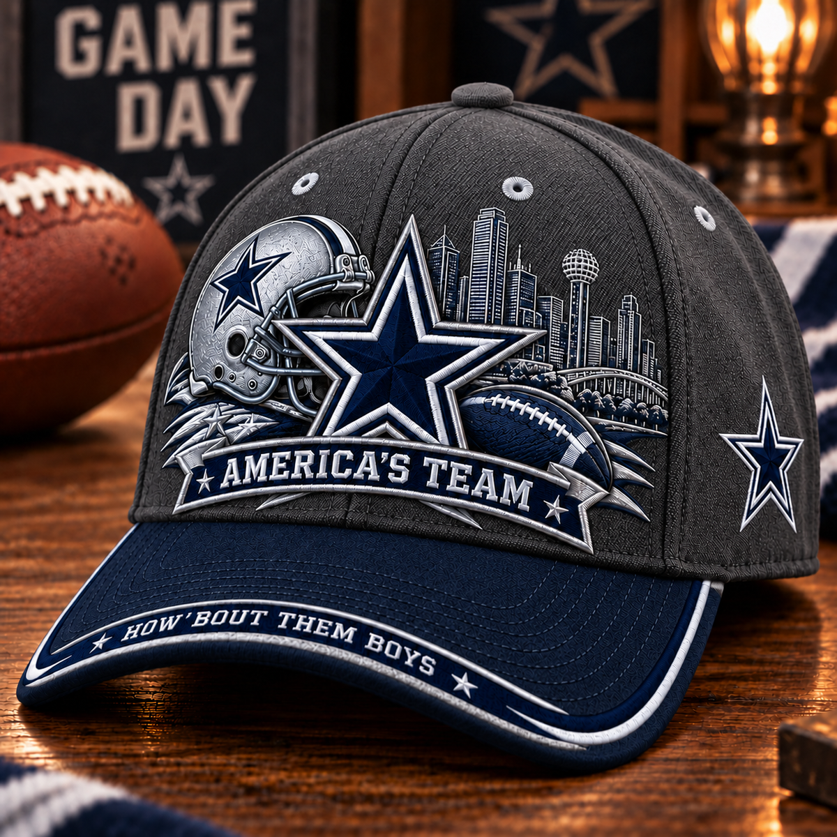 🇺🇸 Last Day Promo: 49% OFF⭐ America’s Team How ’Bout Them Boys Football Fan Cap