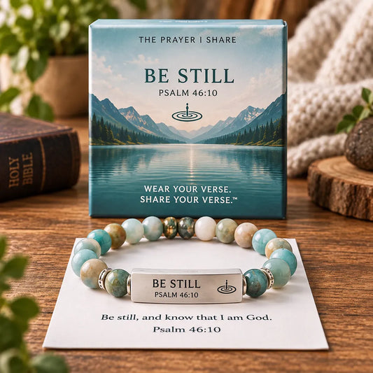 ✝️ Wear Your Verse Scripture Bracelet | 6 Meaningful Bible Messages with Coordinating Beads & Gift Box