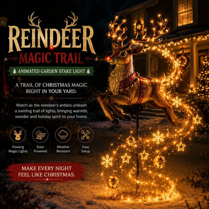 🎅✨ Santa’s Magical Flying Sleigh 🎄 Solar Christmas Yard Light