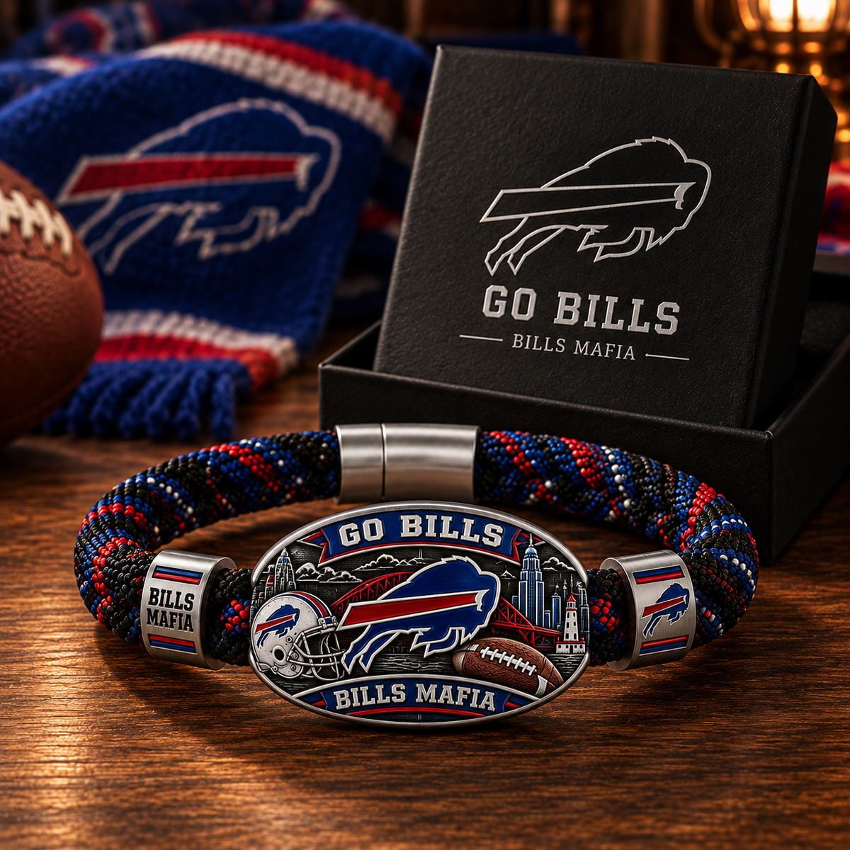 🇺🇸 Last Day Promo: 49% 🏈 Buffalo Football Heritage Braided Bracelet