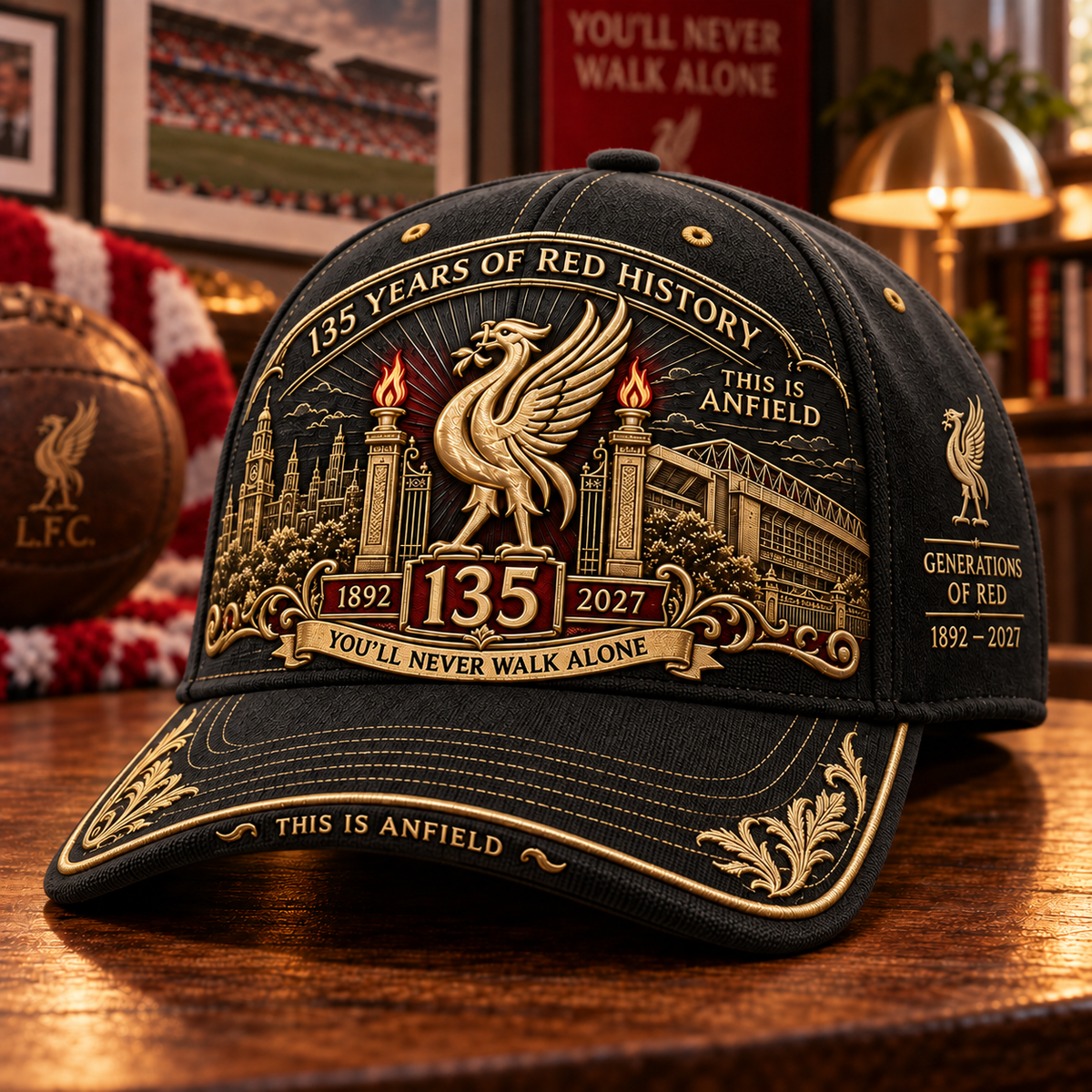 135 Years of Red History Heritage Cap | 1892–2027 Anfield-Inspired Commemorative Hat