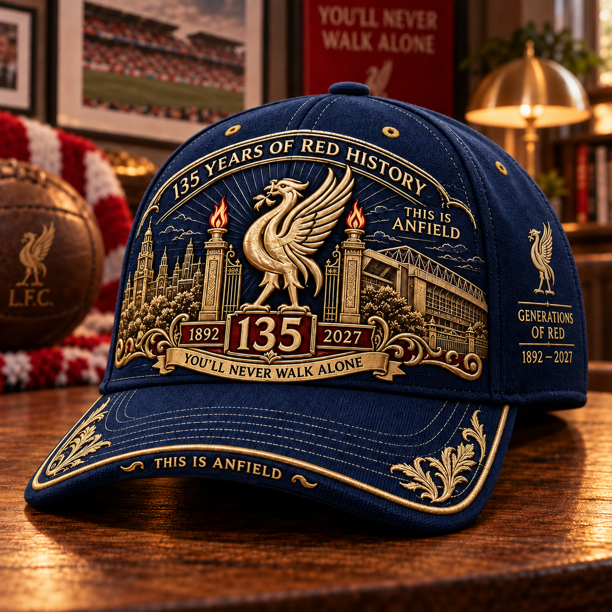 135 Years of Red History Heritage Cap | 1892–2027 Anfield-Inspired Commemorative Hat