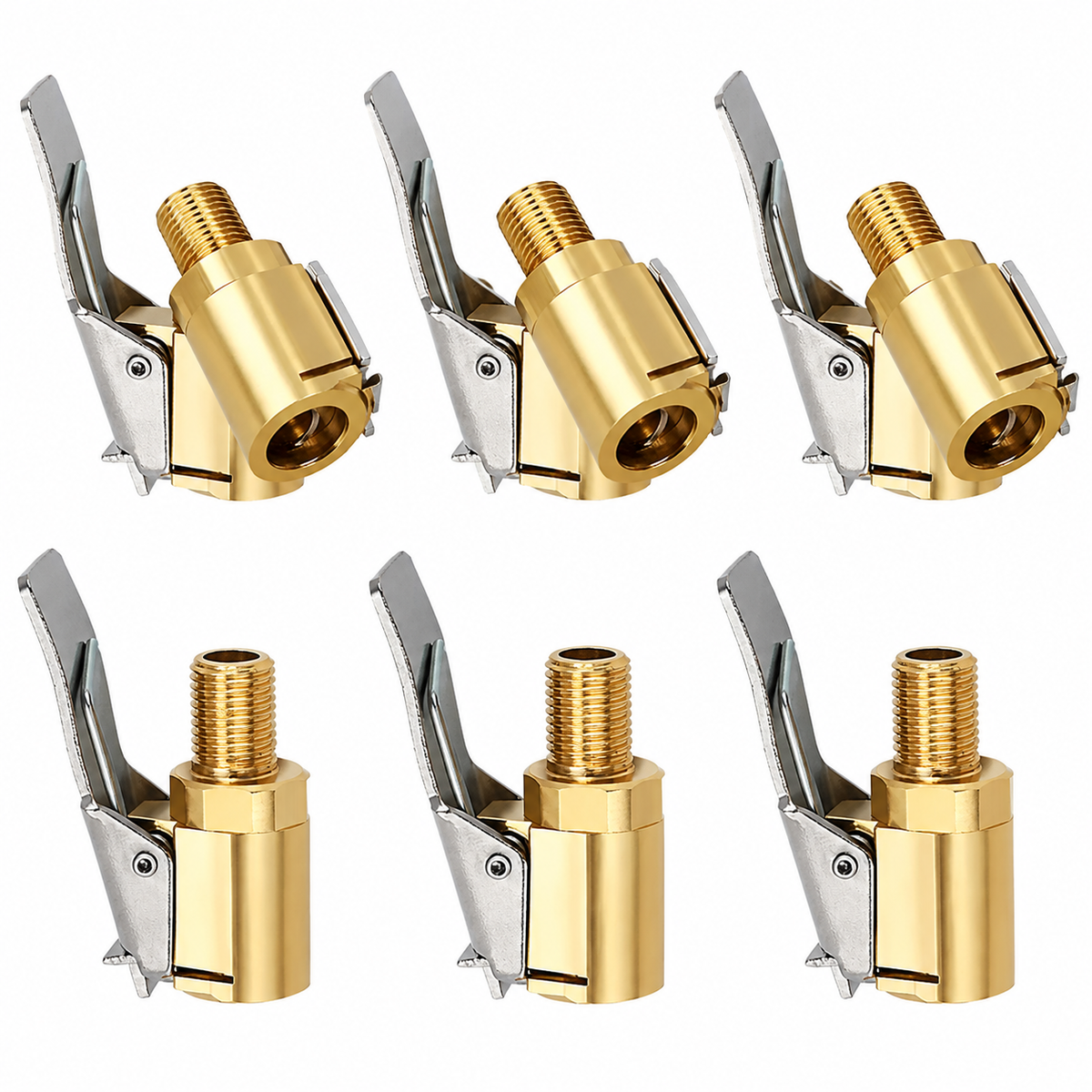 🔥👍Tire valve stems with clip-on adapters, leak-proof tire valve stems compatible with vehicle inflators, compressors, and air pumps — Connectors and Accessories