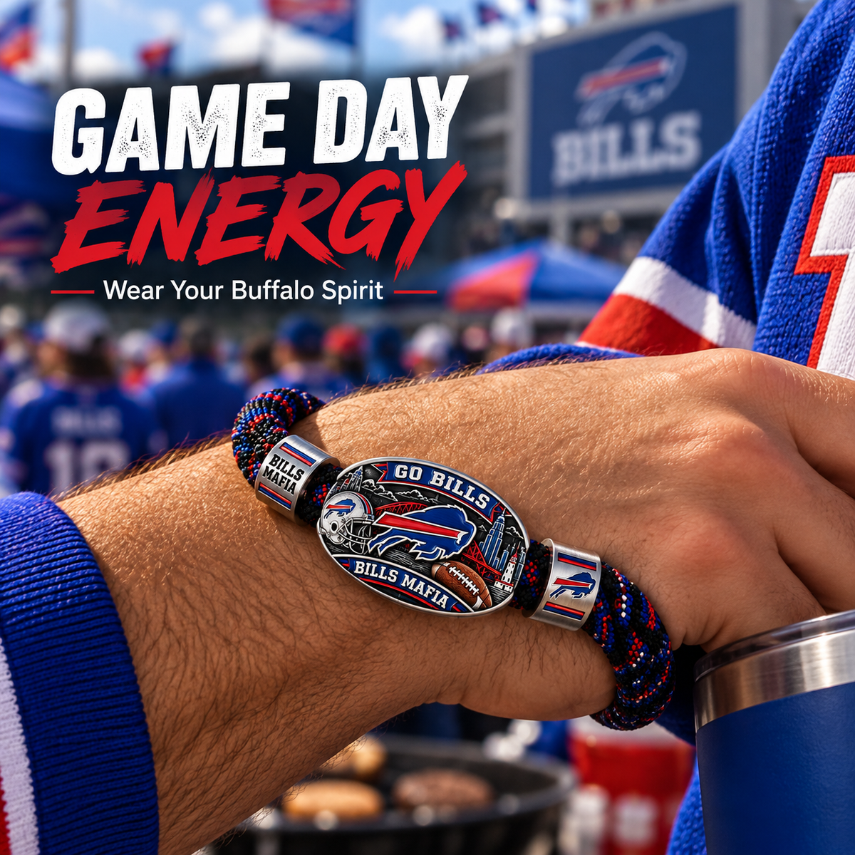 🇺🇸 Last Day Promo: 49% 🏈 Buffalo Football Heritage Braided Bracelet