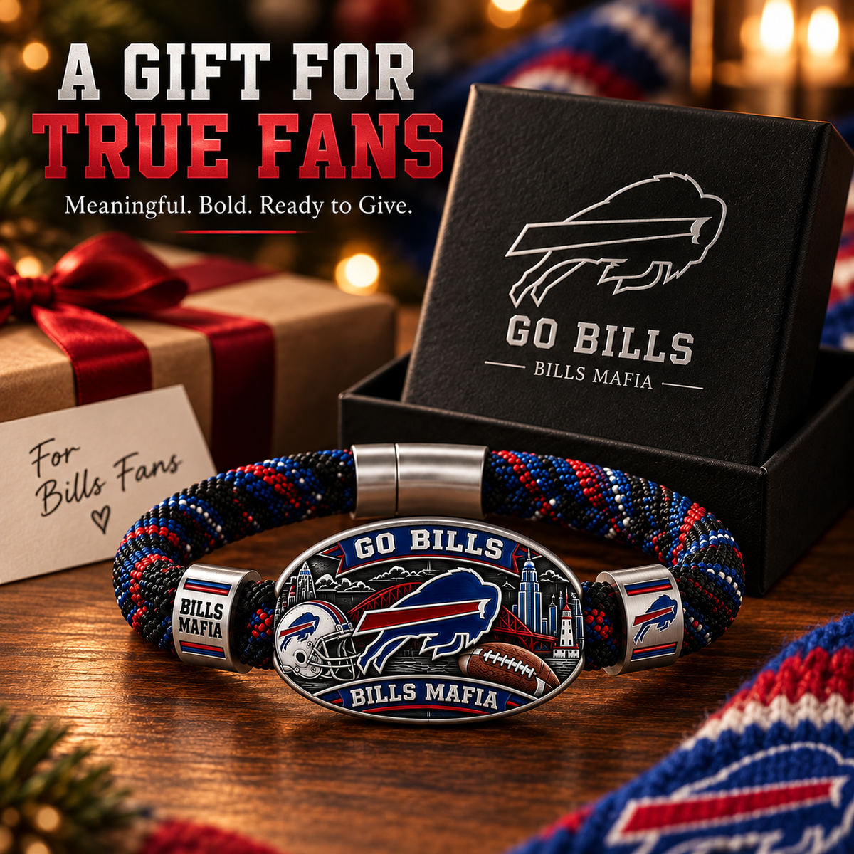 🇺🇸 Last Day Promo: 49% 🏈 Buffalo Football Heritage Braided Bracelet