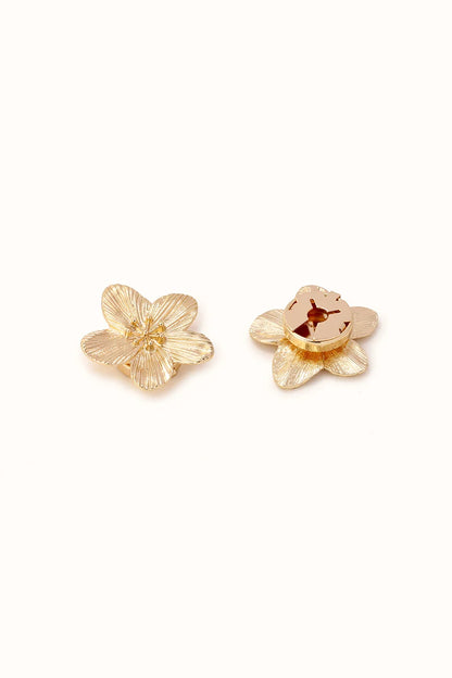 🌸 Rhinestone Flower Button Covers – Elegant Floral Cufflink Clips for Men & Women