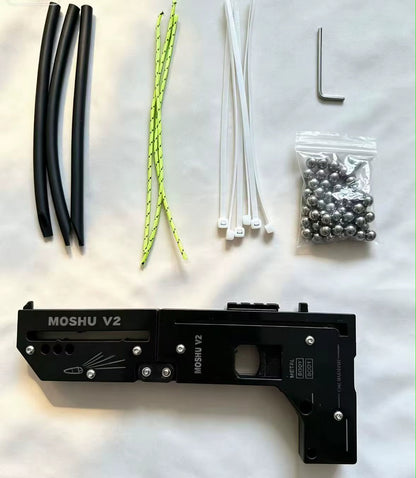 7MM Steel Ball Card METAL Slingshot Portable Folding Catapult Pistol Outdoor Equipment Decompression Leisure Entertainment Toy
