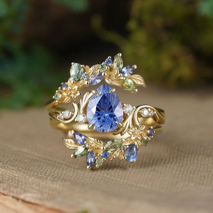 EverBloom™ Blue Crystal Floral Ring – The Gift She’ll Remember