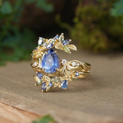 EverBloom™ Blue Crystal Floral Ring – The Gift She’ll Remember