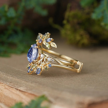 EverBloom™ Blue Crystal Floral Ring – The Gift She’ll Remember