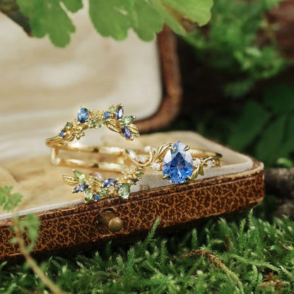 EverBloom™ Blue Crystal Floral Ring – The Gift She’ll Remember