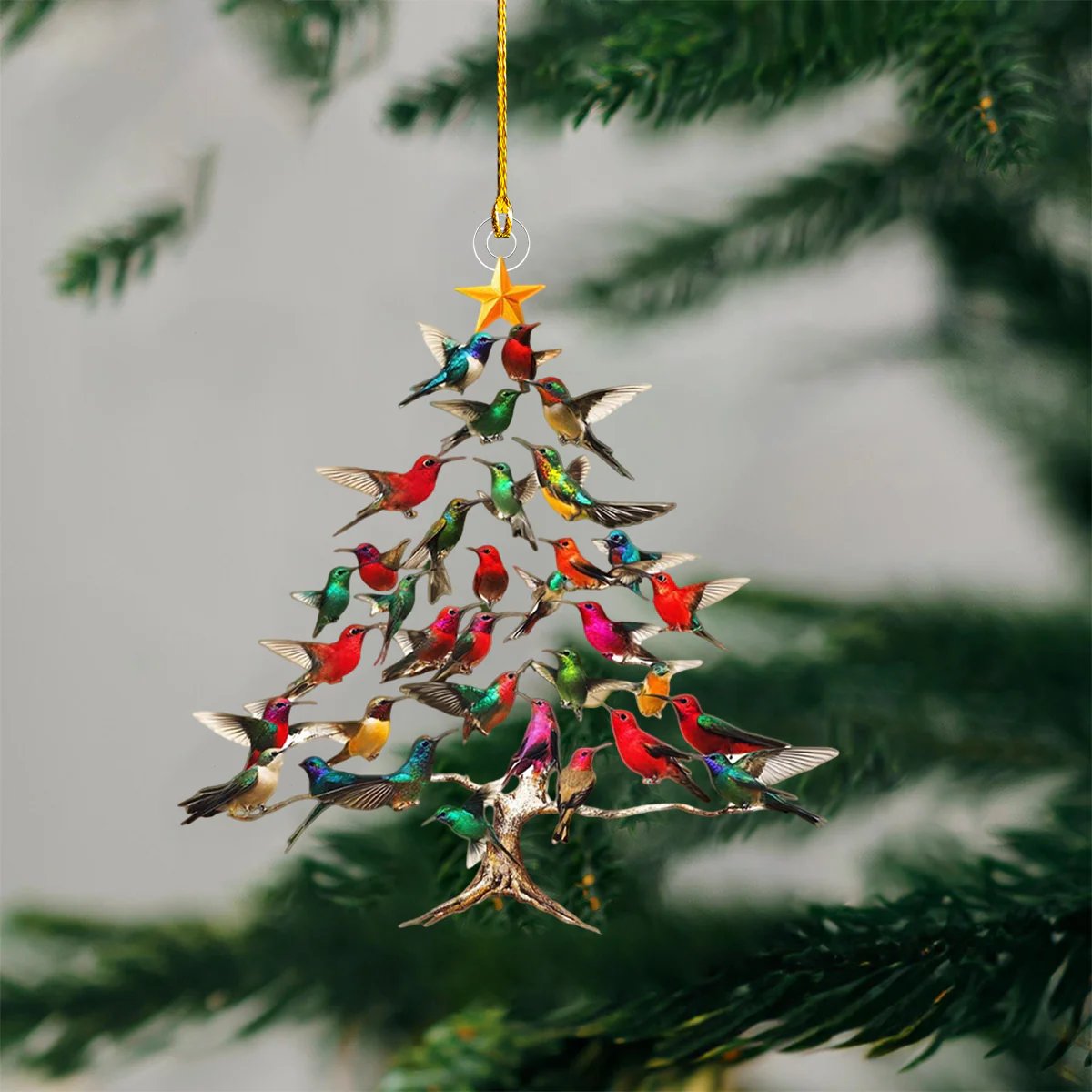 Hummingbird Christmas Ornament