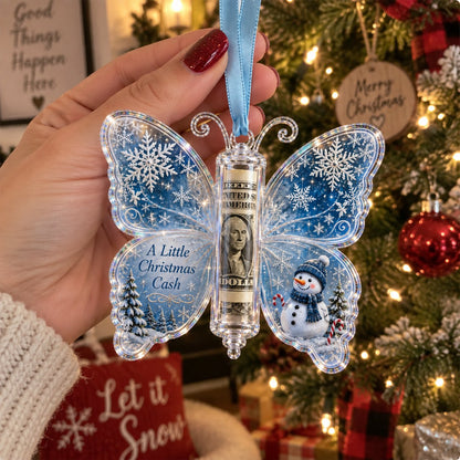 🦋💵 Christmas Cash Gift Butterfly Ornament – Holiday Money Holder Keepsake 🎄✨