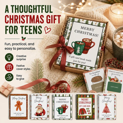 🎄 50% OFF — Christmas Gift Card Book | The Perfect Holiday Gift!