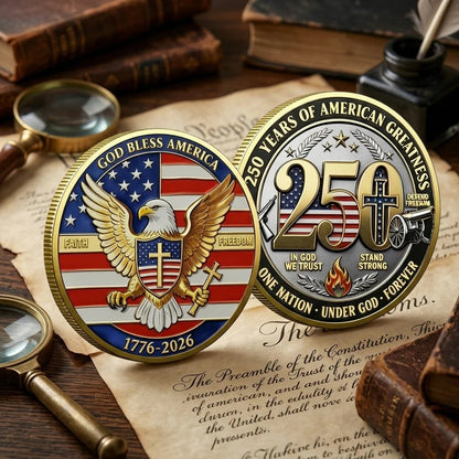 🔥HOT SALE✨9PCS USA 250th Anniversary Commemorative Coin Gift Set