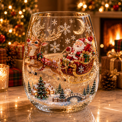 🎁Magical Christmas Glass Cup Gift Collection✨
