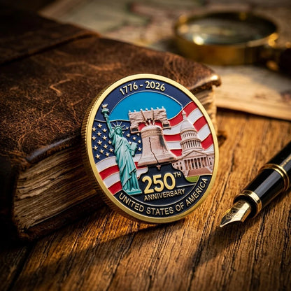 🔥HOT SALE✨9PCS USA 250th Anniversary Commemorative Coin Gift Set