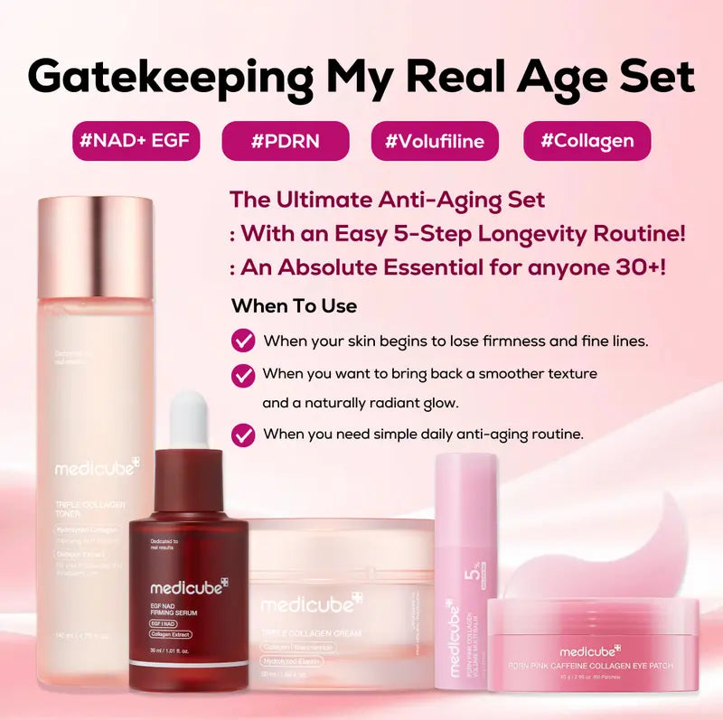 [medicube] Gatekeeping My Real Age Set | K-Beauty