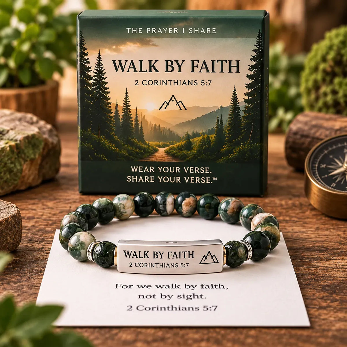 ✝️ Wear Your Verse Scripture Bracelet | 6 Meaningful Bible Messages with Coordinating Beads & Gift Box