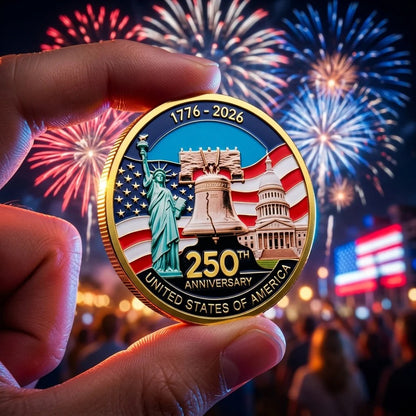 🔥HOT SALE✨9PCS USA 250th Anniversary Commemorative Coin Gift Set