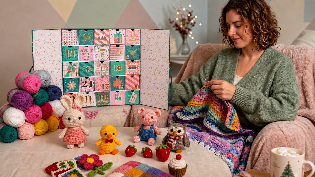 🧶🎄 25 Days of Crochet Magic – Advent Calendar 2026 with Yarn, Tools & Creative Surprises