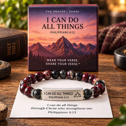 ✝️ Wear Your Verse Scripture Bracelet | 6 Meaningful Bible Messages with Coordinating Beads & Gift Box