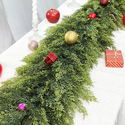 🎄 60% OFF — 2-Pack 6FT Real Touch Cedar Garland