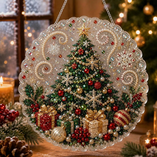 🔥LAST DAY 50% OFF 💎DIY Pearl and Diamond Painting “Sun Catcher” Set – 8-inch Round Crystal Window Ornament.