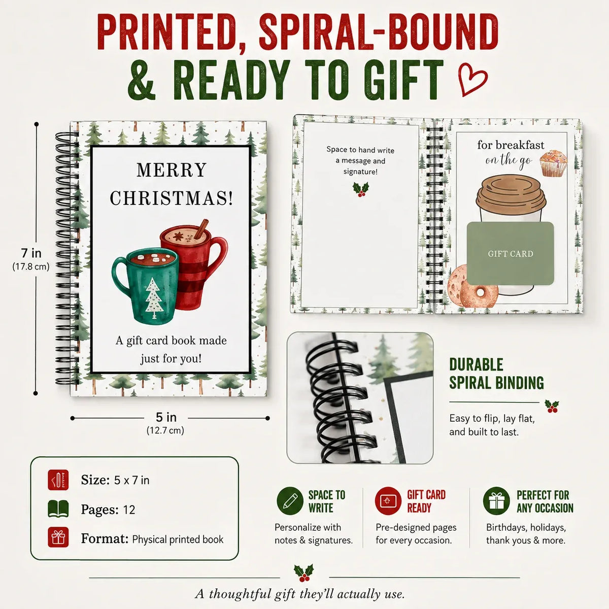 🎄 50% OFF — Christmas Gift Card Book | The Perfect Holiday Gift!
