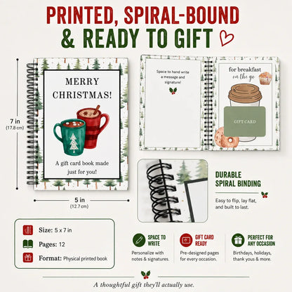 🎄 50% OFF — Christmas Gift Card Book | The Perfect Holiday Gift!