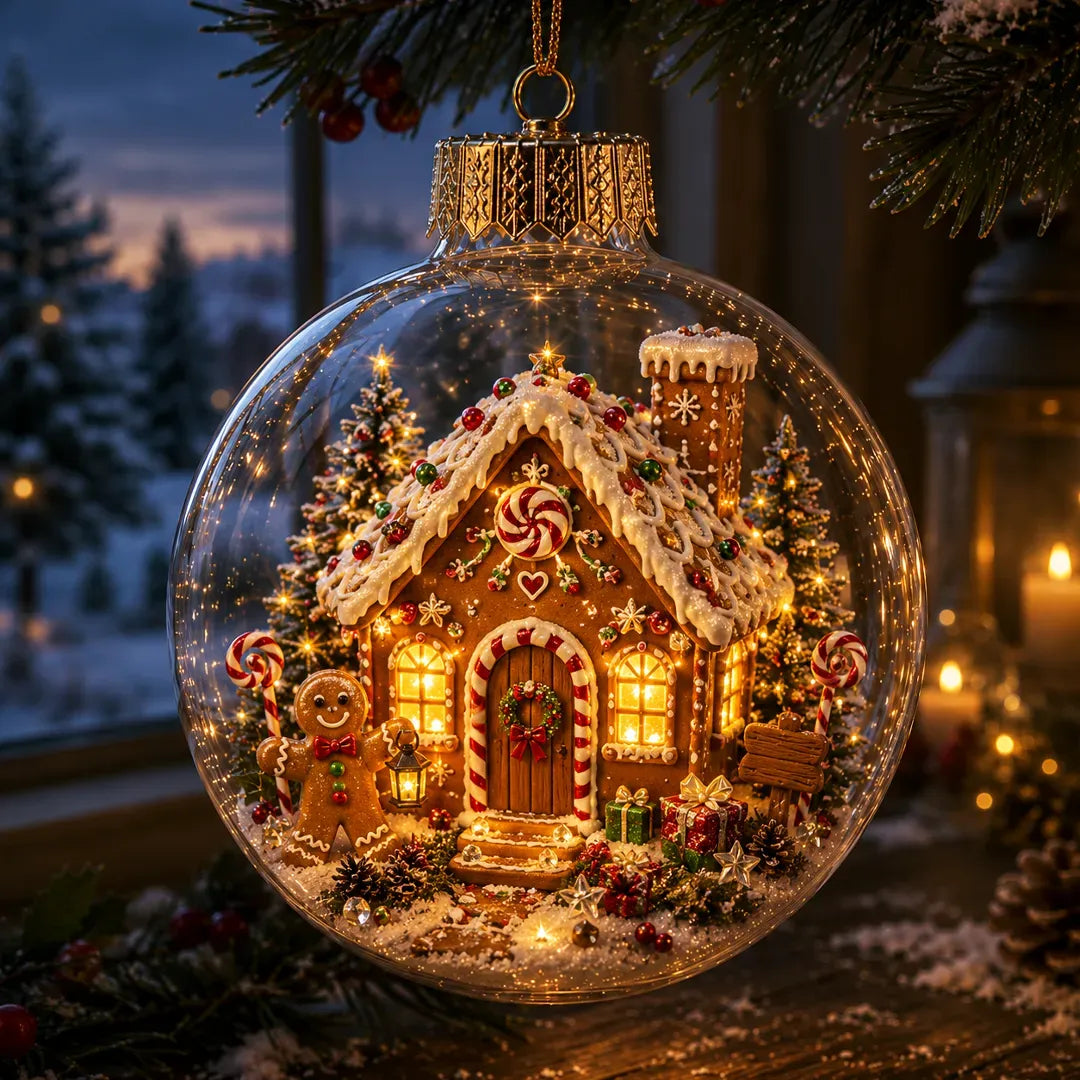 ✨🎄 Light-Up Christmas Story Ornament – Magical Mini Holiday Scene Decor