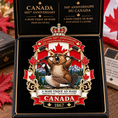 🍁Canada 160th Anniversary “A Mari Usque Ad Mare” Tribute Metal Badge