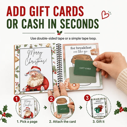 🎄 50% OFF — Christmas Gift Card Book | The Perfect Holiday Gift!