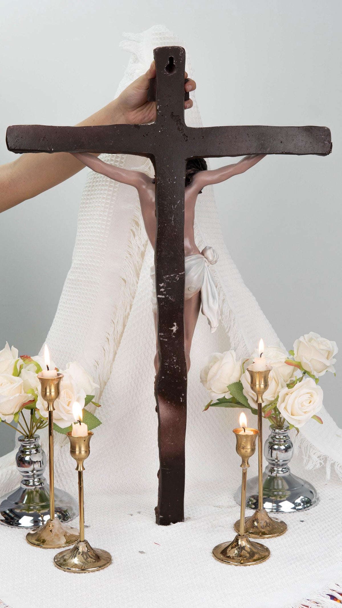 ✝️ Jesus Crucifix Cross – Handcrafted Catholic Cross for Home & Prayer