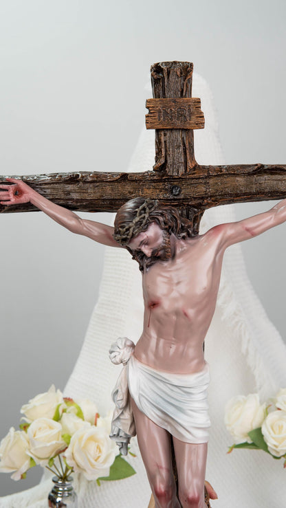 ✝️ Jesus Crucifix Cross – Handcrafted Catholic Cross for Home & Prayer