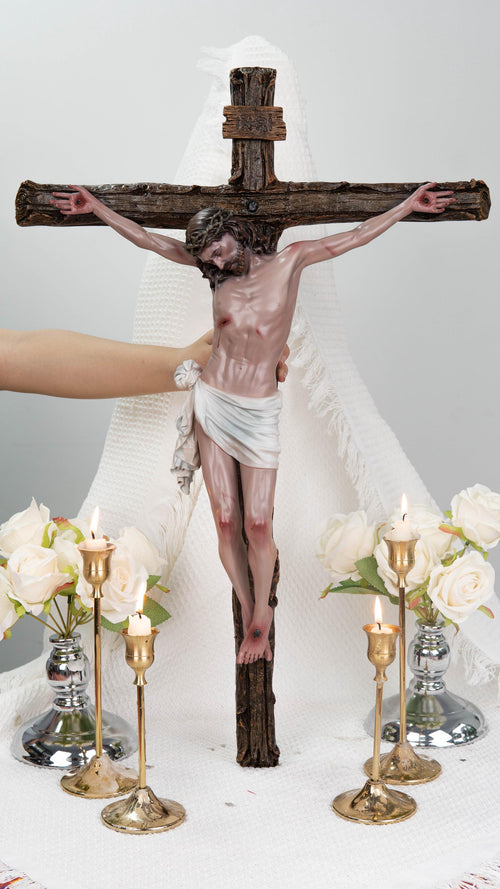 ✝️ Jesus Crucifix Cross – Handcrafted Catholic Cross for Home & Prayer