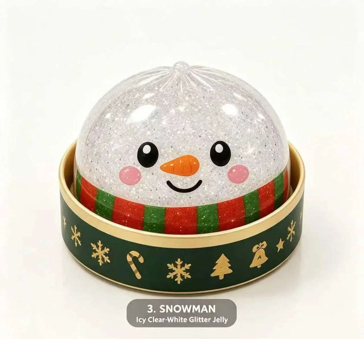 🎄6 Sparkly Jelly-Like, Cute and Soft Finger Toys—Adorable Christmas Stocking Fillers and Christmas Party Favors🎁