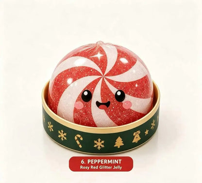 🎄6 Sparkly Jelly-Like, Cute and Soft Finger Toys—Adorable Christmas Stocking Fillers and Christmas Party Favors🎁