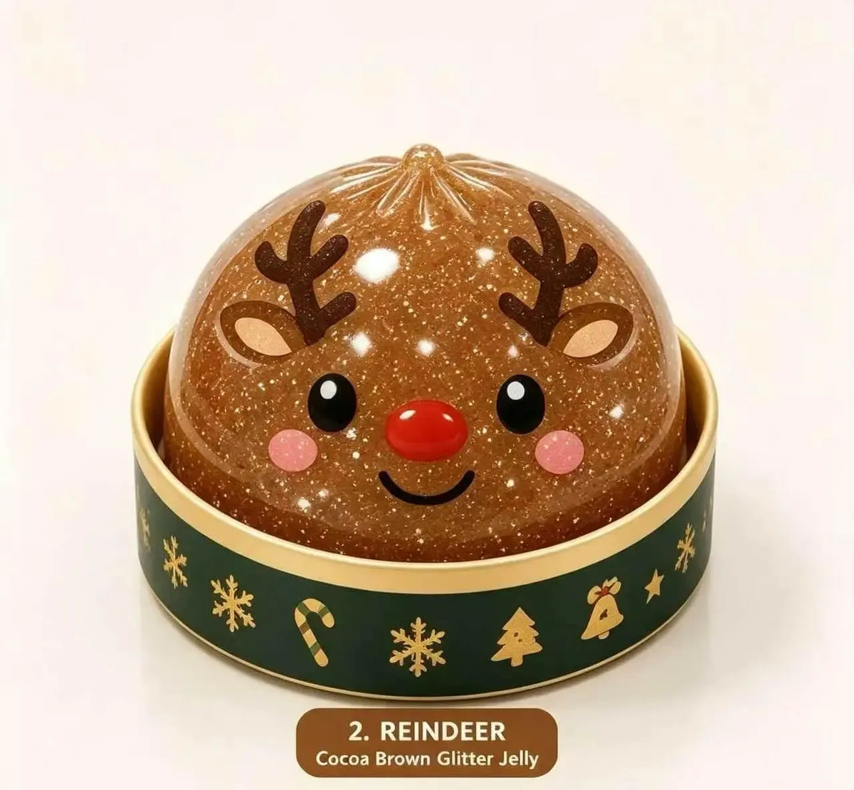 🎄6 Sparkly Jelly-Like, Cute and Soft Finger Toys—Adorable Christmas Stocking Fillers and Christmas Party Favors🎁