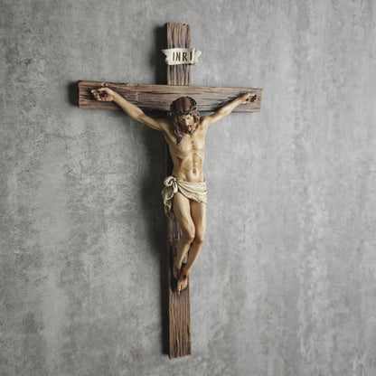 ✝️ Jesus Crucifix Cross – Handcrafted Catholic Cross for Home & Prayer